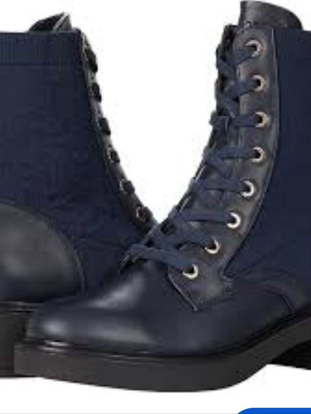 Tommy Hilfiger Tretna Navy Lace-Up Combat Boots       Size 6M